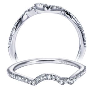 Taryn 14 Karat White Gold Curved Wedding Band TW7801W44JJ