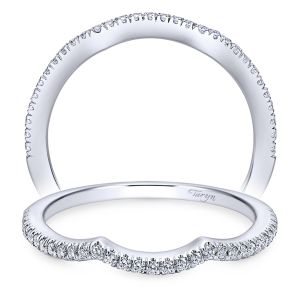 Taryn 14 Karat White Gold Curved Wedding Band TW7806W44JJ