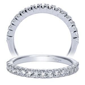 Taryn 14 Karat White Gold Straight Wedding Band TW7810W44JJ