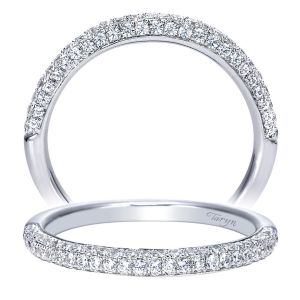 Taryn 14 Karat White Gold Straight Wedding Band TW7814W44JJ