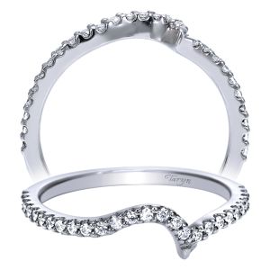 Taryn 14 Karat White Gold Curved Wedding Band TW7823W44JJ