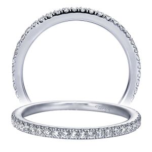 Taryn 14 Karat White Gold Straight Wedding Band TW7829W44JJ