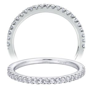 Taryn 14 Karat White Gold Straight Wedding Band TW7840W44JJ