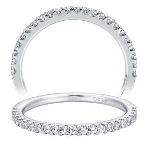 Taryn 14 Karat White Gold Straight Wedding Band TW7840W44JJ