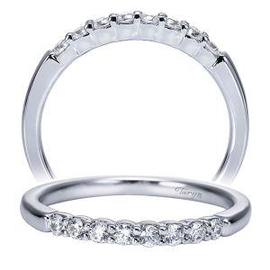 Taryn 14 Karat White Gold Straight Wedding Band TW7847W44JJ