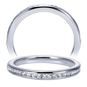 Taryn 14 Karat White Gold Straight Wedding Band TW7883W44JJ