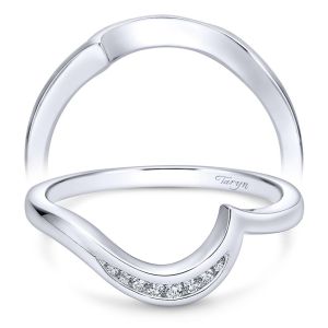 Taryn 14 Karat White Gold Matching Curved Wedding Band TW7892W44JJ