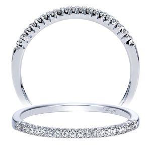 Taryn 14 Karat White Gold Straight Wedding Band TW7989W44JJ