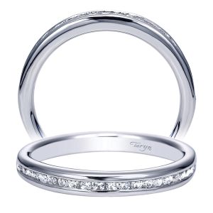 Taryn 14 Karat White Gold Straight Wedding Band TW7991W44JJ