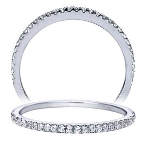 Taryn 14 Karat White Gold Straight Wedding Band TW8002W44JJ