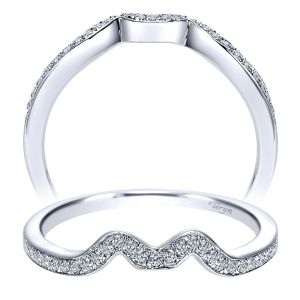 Taryn 14 Karat White Gold Matching Curved Wedding Band TW8004W44JJ