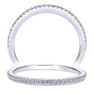 Taryn 14 Karat White Gold Straight Wedding Band TW8012W44JJ