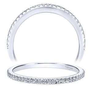 Taryn 14 Karat White Gold Straight Wedding Band TW8013W44JJ