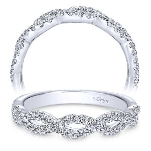 Taryn 14 Karat White Gold Straight Wedding Band TW8044W44JJ