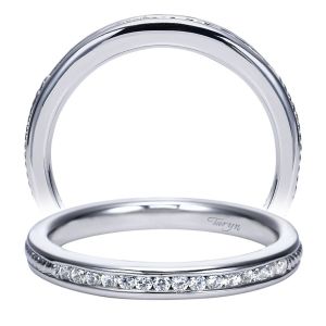 Taryn 14 Karat White Gold Straight Wedding Band TW8064W44JJ