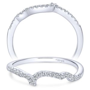 Taryn 14 Karat White Gold Curved Wedding Band TW8131W44JJ