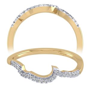 Taryn 14 Karat Yellow Gold Curved Wedding Band TW8131Y44JJ