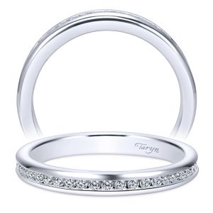 Taryn 14 Karat White Gold Straight Wedding Band TW8132W44JJ