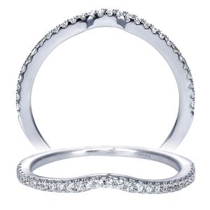 Taryn 14 Karat White Gold Curved Wedding Band TW8140W44JJ