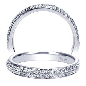 Taryn 14 Karat White Gold Straight Wedding Band TW8178W44JJ