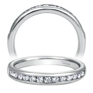 Taryn 14 Karat White Gold Straight Wedding Band TW8191W44JJ