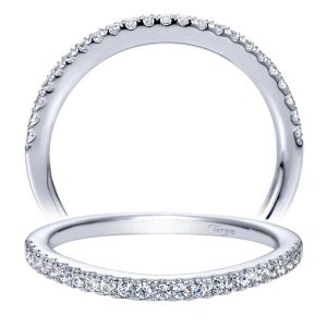 Taryn 14 Karat White Gold Matching Curved Wedding Band TW8202W44JJ