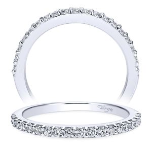 Taryn 14 Karat White Gold Straight Wedding Band TW8263W44JJ