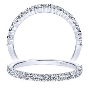 Taryn 14 Karat White Gold Straight Wedding Band TW8276W44JJ