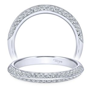 Taryn 14 Karat White Gold Straight Wedding Band TW8296W44JJ