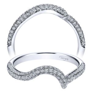 Taryn 14 Karat White Gold Matching Curved Wedding Band TW8314W44JJ