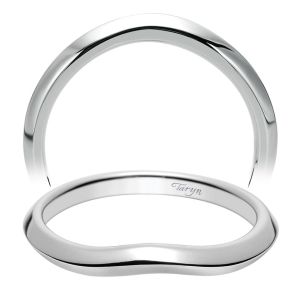 Taryn 14 Karat White Gold Curved Wedding Band TW8425W4JJJ