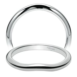 Taryn 14 Karat White Gold Curved Wedding Band TW8434W4JJJ