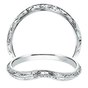 Taryn 14 Karat White Gold Curved Wedding Band TW8438W4JJJ