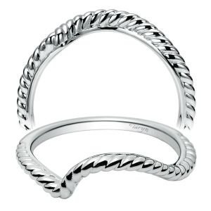 Taryn 14 Karat White Gold Curved Wedding Band TW8482W4JJJ