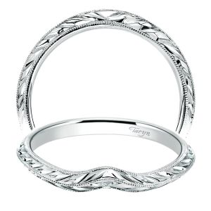 Taryn 14 Karat White Gold Straight Wedding Band TW8485W4JJJ