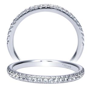 Taryn 14 Karat White Gold Straight Wedding Band TW8505W44JJ