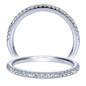 Taryn 14 Karat White Gold Straight Wedding Band TW8511W44JJ