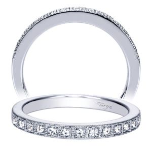 Taryn 14 Karat White Gold Straight Wedding Band TW8522W44JJ