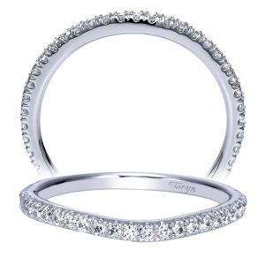 Taryn 14 Karat White Gold Curved Wedding Band TW8524W44JJ