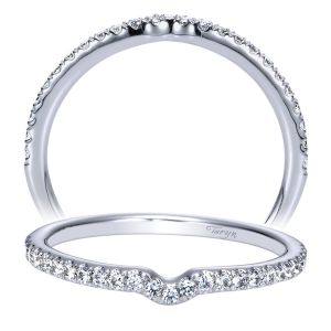 Taryn 14 Karat White Gold Curved Wedding Band TW8529W44JJ