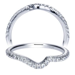 Taryn 14 Karat White Gold Curved Wedding Band TW8530W44JJ