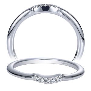 Taryn 14 Karat White Gold Curved Wedding Band TW8548W44JJ