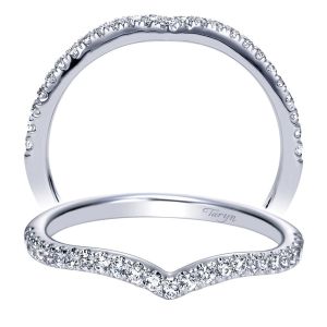 Taryn 14 Karat White Gold Curved Wedding Band TW8554W44JJ