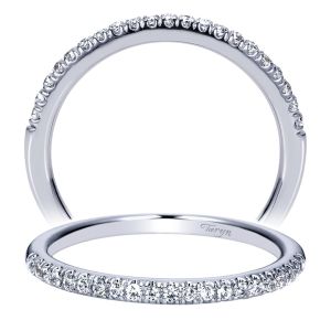 Taryn 14 Karat White Gold Straight Wedding Band TW8558W44JJ