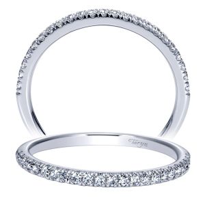 Taryn 14 Karat White Gold Straight Wedding Band TW8560W44JJ