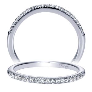 Taryn 14 Karat White Gold Curved Wedding Band TW8565W44JJ