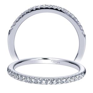 Taryn 14 Karat White Gold Straight Wedding Band TW8571W44JJ