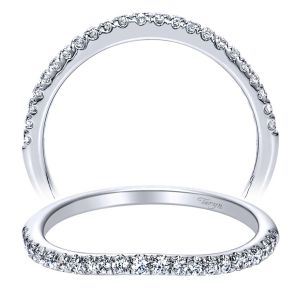 Taryn 14 Karat White Gold Straight Wedding Band TW8575W44JJ