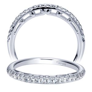 Taryn 14 Karat White Gold Straight Wedding Band TW8580W44JJ