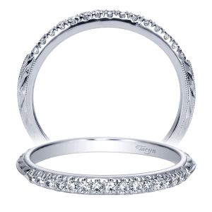 Taryn 14 Karat White Gold Straight Wedding Band TW8582W44JJ